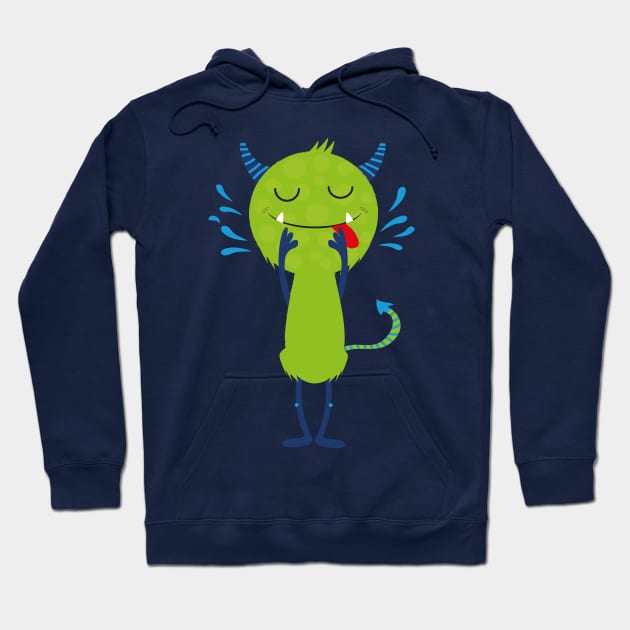 Happy little monster 4 Hoodie by grafart